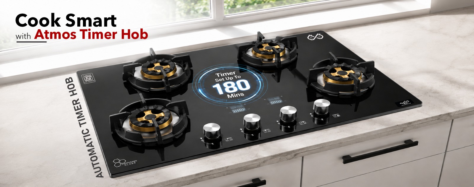 SigriWala Atmos timer hob with timer up to 180 minutes