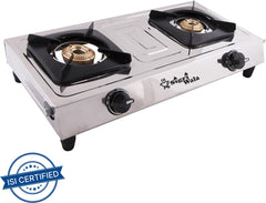 Sigri-wala Stainless Steel Manual Gas Stove (2 Burners)