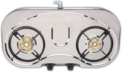 Sigri-wala Classis Stainless Steel ISI Certified 2 Burner Stainless Steel Manual Gas Stove (2 Burners)