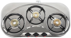 Sigri-wala Classis Stainless Steel ISI Certified 3 Burner Stainless Steel Manual Gas Stove (3 Burners)