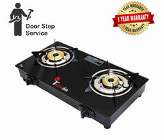 Thermador Toughened Glass Top, Brass Burner Gas Stove PNG Use Only (3 BURNER AUTO IGNITION)