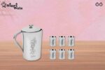 2L Stainless Steel Water Jug with Glass Set – SigriWala-2