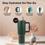 SigriWala Insulated Dark Green Stainless Steel Tumbler 1200ml-1