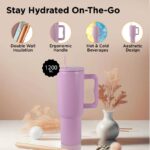 SigriWala Insulated Pink Stainless Steel Tumbler 1200ml-2